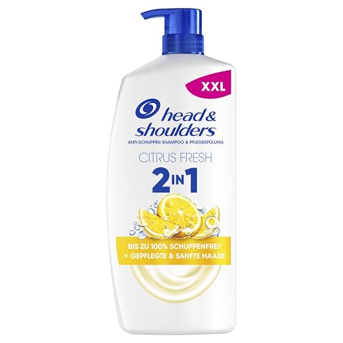 H&S Citrus Fresh champô e condicionador anti-caspa tudo em um 800 ml para cabelo oleoso, até 100 % de proteção anti-caspa cabelo hidratado, clinicamente testado, para uso diário, aroma cítrico