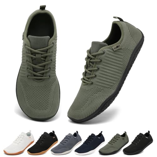 Geweo Sapatilhas Barefoot mulher homem sapatilhas sapatos escalços biqueira larga sola de borracha zero Drop 37-47