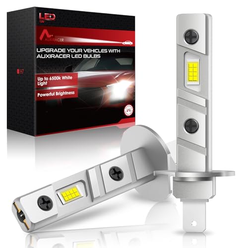 AUXIRACER H1 LED, 30000LM 6500K 12 V branco carrinha, carro e moto faróis, LED H1 substituição para lâmpadas halogéneas e de xenon, 2 lâmpadas