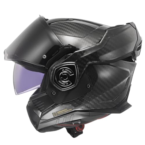 LS2, Capacete modular para motocicleta ADVANT X CARBON Matt Carbon, S