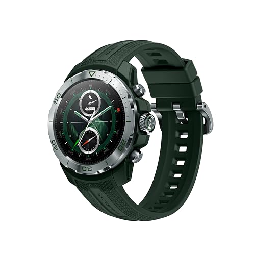 Mibro Watch GS Explorer 10ATM impermeável, 2025 novo militar relógio inteligente homem com GPS, 150 modos desportivos, notificações, altura, barómetro, bússola, Smartwatch para Android iOS, verde