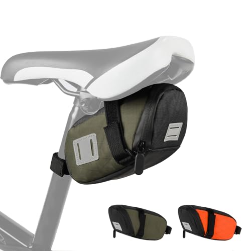Saco de bicicleta para acessórios bicicleta montanha tapetes para selim bicicleta com refletor impermeável mini pequeno saco ferramentas MTB acessório assento multifuncional 16,5 * 7,5 * 10,5 cm