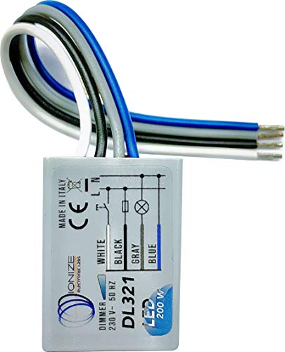 IONIZE DL321 Regulador de temporizador LED de 200 W incorporado, 230 V