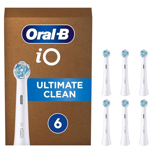 Oral-B iO Ultimate Clean cabeça de escova elétrica, embalagem de 6 unidades, adequada para caixas de correio