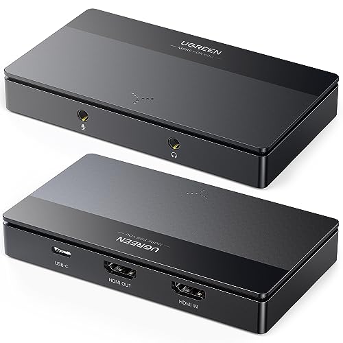 UGREEN Capturador de vídeo HDMI USB C 1080P 60FPS Streaming 4K gravação em loop compatível com Switch PS5 PS4 Xbox TV Stick DSLR MacBook iPad Pro PC telefone