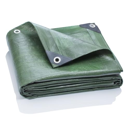 GardenMate 4 m x 5 m 140 g/m2 Lona de proteção Home & Garden verde | capa protetora | lona impermeável