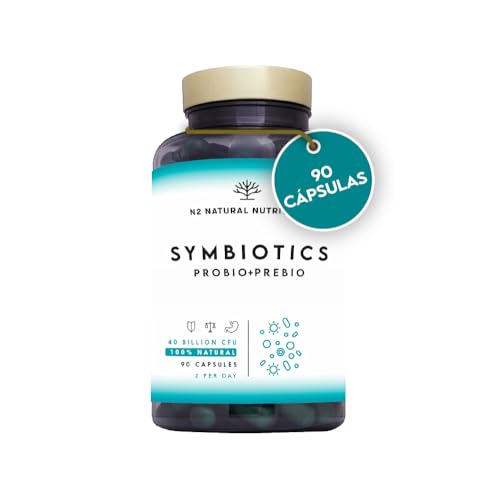Probióticos + prébióticos. 45 dias de tratamento. 40 bilhões de bactérias probióticas. Distúrbios digestivos Com insulina. Probióticos intestinais naturais. CE. N2 Nutrição natural