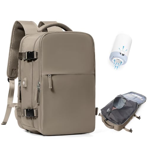 BJLFS Mochila viagem cabine avião 40 x 20 x 25 a vácuo bagagem de mão 40 x 30 x 20 voling com sistema de vácuo mochila de viagem portátil impermeável para homem e mulher com sistema de compressão