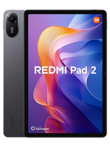 Xiaomi Redmi Pad 2 Tablet de 11" 2,5 K (MediaTek G100-Ultra, 8 GB de RAM, 256 GB de ROM, WiFi 5 + Bluetooth 5.3, bateria de 9000 mAh, carregador não incluído), cinzento (versão ES)