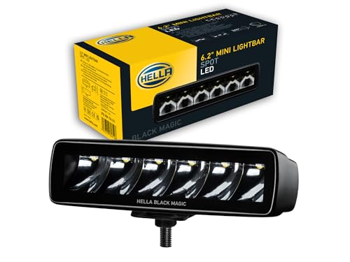 HELLA 1FB 358 176-211 LED-Farol de estrada - Black Magic Mini Lightbar 6,2" - 12/24 V - montagem exterior - Iluminação longo alcance - Cabo: 800 mm - Conector: extremidades de cabo abertos