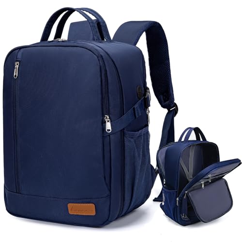 Lossga Mochila viagem cabine avião 40 x 20 x 25 para Ryanair mala Travel Backpack bagagem de mão para Easyjet 45 x 36 x 20 mala viagem Cabin Bag mulher homem, Azul céu