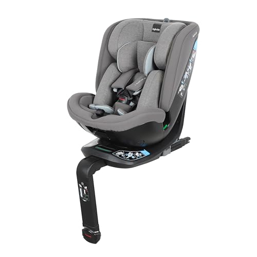 Inglesina Halley Pro, Cadeira de carro giratória ISOFIX 360°, de 0 a 12 anos (40-150 cm), reclinável e respirável, homologada ECE R129/03