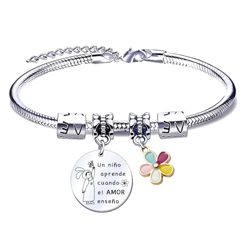QTQTLP Presente de professora pulseira professor pulseira professora infantil presentes para professores originais presente professor infantil pulseira de graduação presente do dia do professor