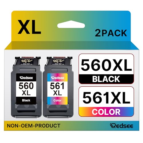 Redsee 560 XL 561 XL cartuchos de tinta compatível cartucho de tinta para Canon 560 e 561 XL PG-560XL CL-561XL para Canon Pixma TS7450 TS7451 TS5350 TS5351 TS5351 TS561 TS56560 TS560 TS560 TS560 352