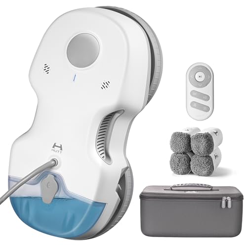 HUTT S7 Robot Limpador de vidros 5500Pa, robô limpador de janelas com pulverização automática, sistema Dual Drive flutuante 3D, navegação inteligente e proteção múltipla