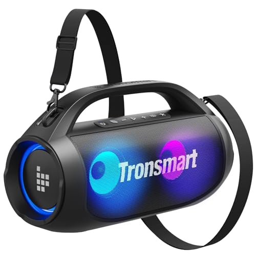 Tronsmart Bang SE Altifalante Bluetooth 40W, altifalantes portáteis potentes, luzes LED, impermeável IPX6, 24H de reprodução, som estéreo, Aux e Power Bank, Speaker com Bluetooth 5.3 para festas