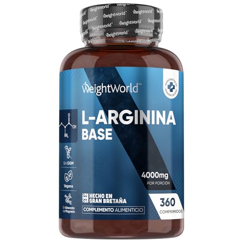 L Arginina Pura 3000 mg, 360 comprimidos, 4 meses de fornecimento, base de L-arginina, 3 comprimidos por dia, adequado para veganos, sem estearato de magnésio nem OGM