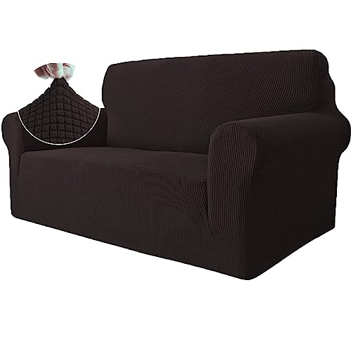 Ystyle Capa para sofá de 2 lugares, capas elásticas ajustáveis para sofá, protetor de sofá gatos riscos e cães animais de estimação, capa de sofá com apoios de braços antiderrapante antimanchas,