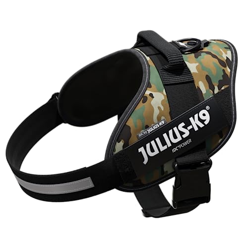 JULIUS-K9 Arnês JULIUS-K9 IDC, 2/L–XL, 71-96 cm/50 mm, camuflagem, cão