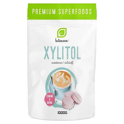 Intenson - Xilitol 1 kg | 100% substituto de açúcar natural | Adoçante vegetal, baixo índice glicémico, baixo em calorias