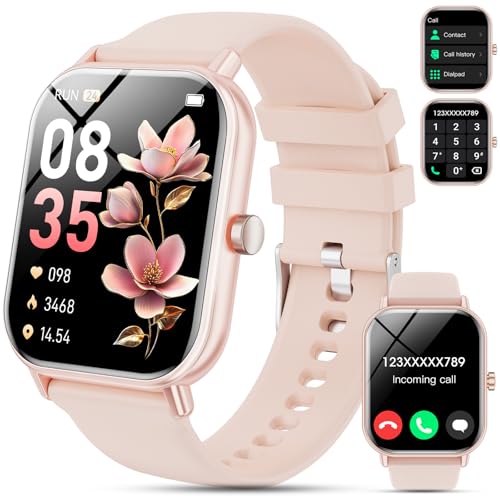 Relógio inteligente homem mulher, 1,85'' Smartwatch homem mulher com chamadas Bluetooth, 200 modos desportivos pulseira atividade com pulsómetro, sonho, impermeável IP68 Smart Watch para iOS Android