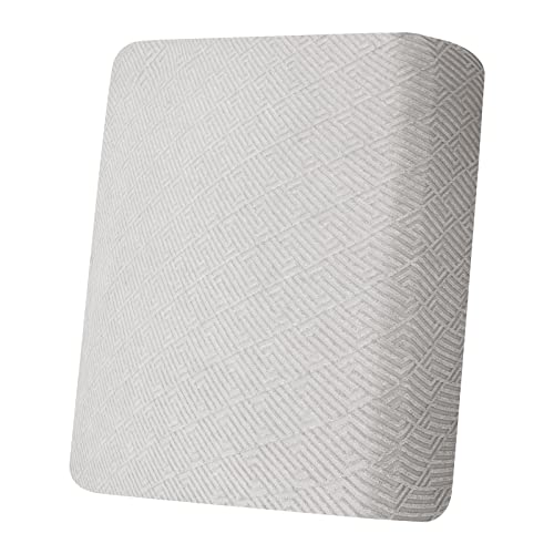 CHELZEN Capas de almofada elásticas, cobertura de assento, cobertura protetora da almofada para sofá da sala de estar lavável (1 assento - X, cinzento prateado)