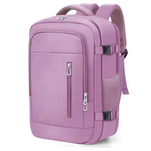 OTAHGK Mochila de viagem cabine avião 40 x 20 x 25 para Ryanair bagagem de mão malas de cabine mala de viagem para portátil de 14 polegadas, Roxo, 40 x 20 x 25, Casual