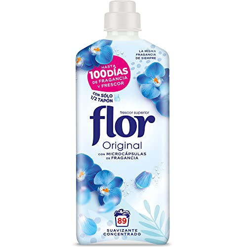 Flor Original, suave concentrado, para roupas, 89 lavagens, 1602 mililitro, 1