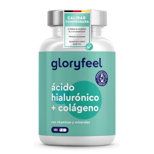 Colágeno ácido hialurónico vitamina C natural biotina zinco selénio extrato de bambu - para a pele, articulações, ossos e cabelos - 180 cápsulas (fornecimento para 3 meses)