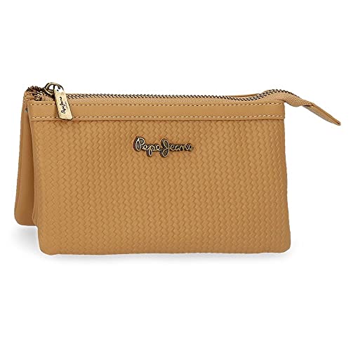 Pepe Jeans Lena, Castanho, Monedero Tres Compartimentos, Carteira tripla