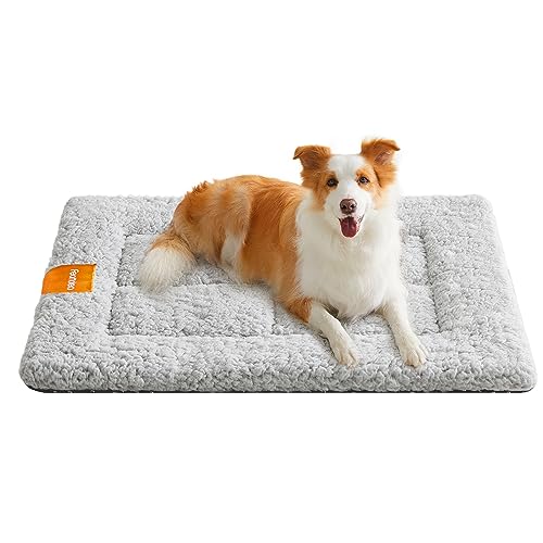 Feandrea Manta quente para cães e gatos, colchão para gaiola, manta para cães e gatos, 90 x 65, M, lavável na máquina, antiderrapante, cinzento pombo PPB002G01