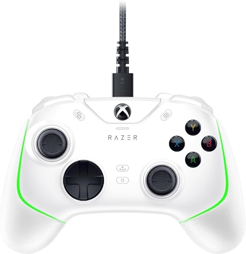 Razer Wolverine V2 Chroma - Comando com cabo Xbox Series X|S totalmente personalizável com iluminação RGB (6 botões multifuncionais, tampões de stick intercambiáveis, modo hair trigger) Mercury