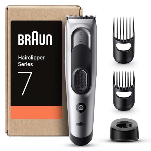Braun Corta-pelos série 7 HC7390, máquina de barbear, corta-pelos para homens com 17 configurações de comprimento