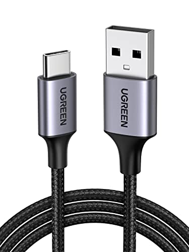 UGREEN Cabo USB C de carregamento rápido 3A QC 3.0, tipo C compatível com iPhone 16/15 Plus Pro Max, Galaxy S24/S23/S22/S21, Pixel 9/8/7, 1 M