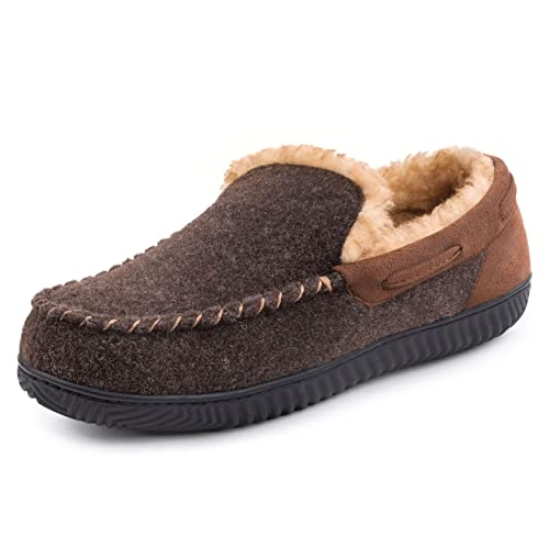 RockDove Hearthfire Sapatilhas de espuma viscoelástica tipo mocassim para homem