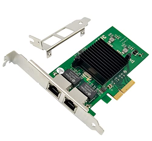 PCIe X4 Gigabit de porta dupla 1000 m PCI Express Ethernet adaptador com Intel 82576, duas portas LAN Nic para suporte PXE para Windows/Windows Server/Linux/Freebebeb Sd/dois