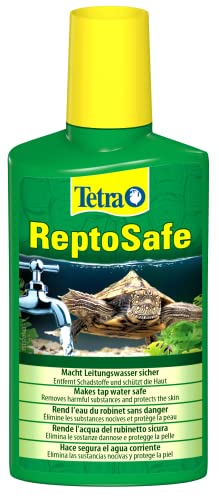 Tetra ReptoSafe 250 ml - Neutraliza os componentes nocivos e garante que a água da torneira seja segura para répteis e anfíbios aquáticos