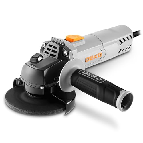 Moedor angular, DEKOPRO 115 mm 750 W Grinder angular elétrico com cabo, 12.000 RPM, para cortar, amolar, polir e lixar