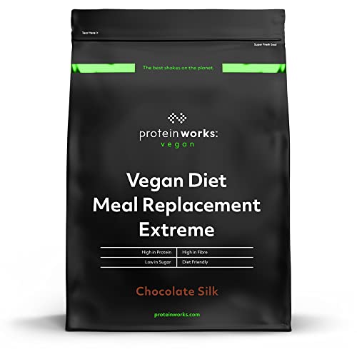 Substitutivo para alimentos dietéticos, vegano extremo, batimento de baixa caloria, para perda de peso, vitaminas e minerais essenciais, THE PROTEIN WORKS | chocolate suave, 2 kg