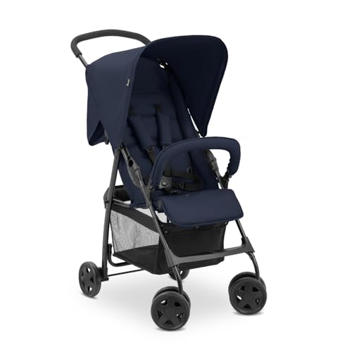 hauck Sport Carrinho de bebé leve desde o nascimento - cadeira de passeio reutilizável para crianças até 15 kg - carrinho dobrável ultraleve 5,9 kg - cesta grande até 3 kg - azul escuro