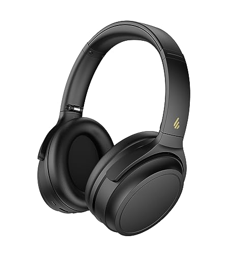 EDIFIER WH700BNB Auriculares Over-Ear com cancelamento de ruído, 68 horas de reprodução, Bluetooth 5.3, carregamento rápido, dobrável e leve, 40 mm Drivers dinâmicos (preto)