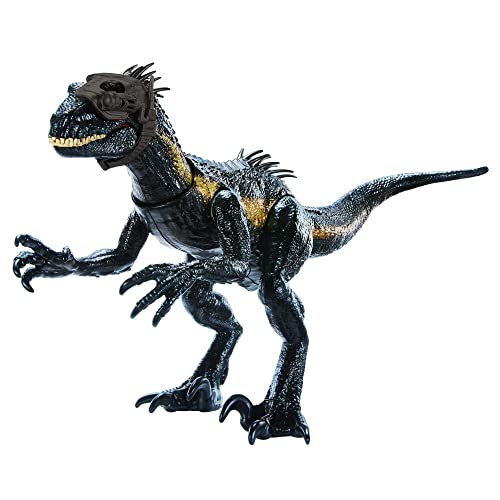 Mattel Jurassic World Indoraptor dinossauro de brinquedo com sons e ataques, + 4 anos (HKY12)