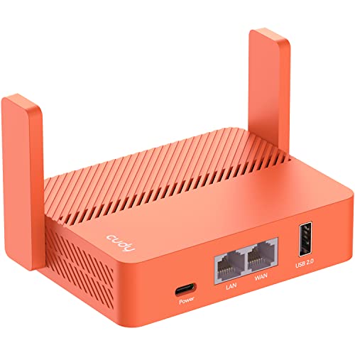 Cudy Roteador de viagem Wi-Fi de bolso AC1200, extensor / repetidor para hotel e rede pública, WISP, cliente e servidor VPN, USB, TR1200