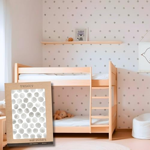 TRESXICS Autocolantes de parede decorativos infantis topoos aguarela, 200 peças, vinil autocolante de parede original e duradouro, efeito de papel de parede infantil, fácil aplicação e removível