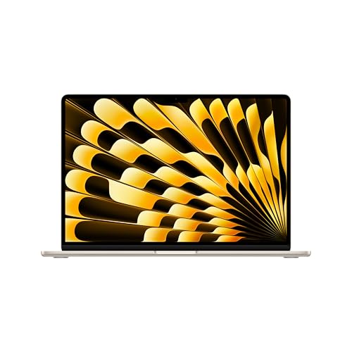 Apple 2025 MacBook Air de 15 polegadas com chip M4: projetado para Apple Intelligence, ecrã líquido com ecrã Retina de 15,3 polegadas, 24 GB de memória unificada, 512 GB SSD, teclado português; branco
