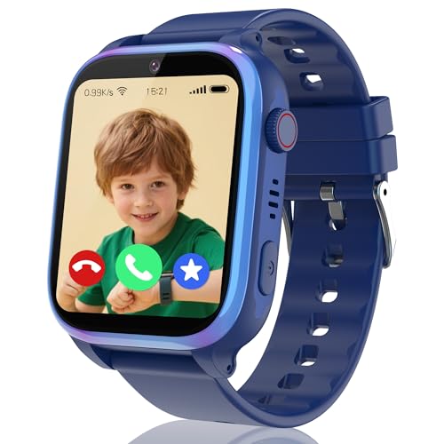 ELEJAFE 4G GPS Relógio inteligente para crianças, Smartwatch para meninos e meninas com chamadas, Sos, modo de classe