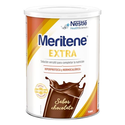Meritene | Extra chocolate | Suplemento protetor e calórico para pacientes com requisitos especiais, formato de pó, 450 g