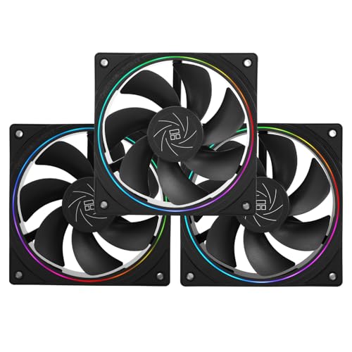 Thermalright TL-S12R X3 - ventilador de CPU (120 mm, inclui iluminação ARGB, ventilador de CPU com velocidade de 1500 rpm, ventilador silencioso, para PC, PWM, silencioso)