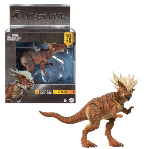 Mattel Jurassic World Hammond Collection, Stygimoloch dinossauro de brinquedo, 14 articulações, JDJ10