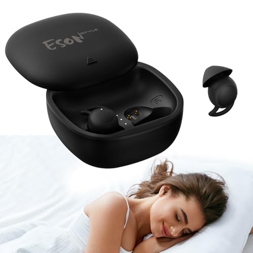 esonstyle Auriculares para dormir, auriculares de dormir com redução passiva de ruído, Bluetooth 5.4, design pequeno para pessoas que dormem de lado